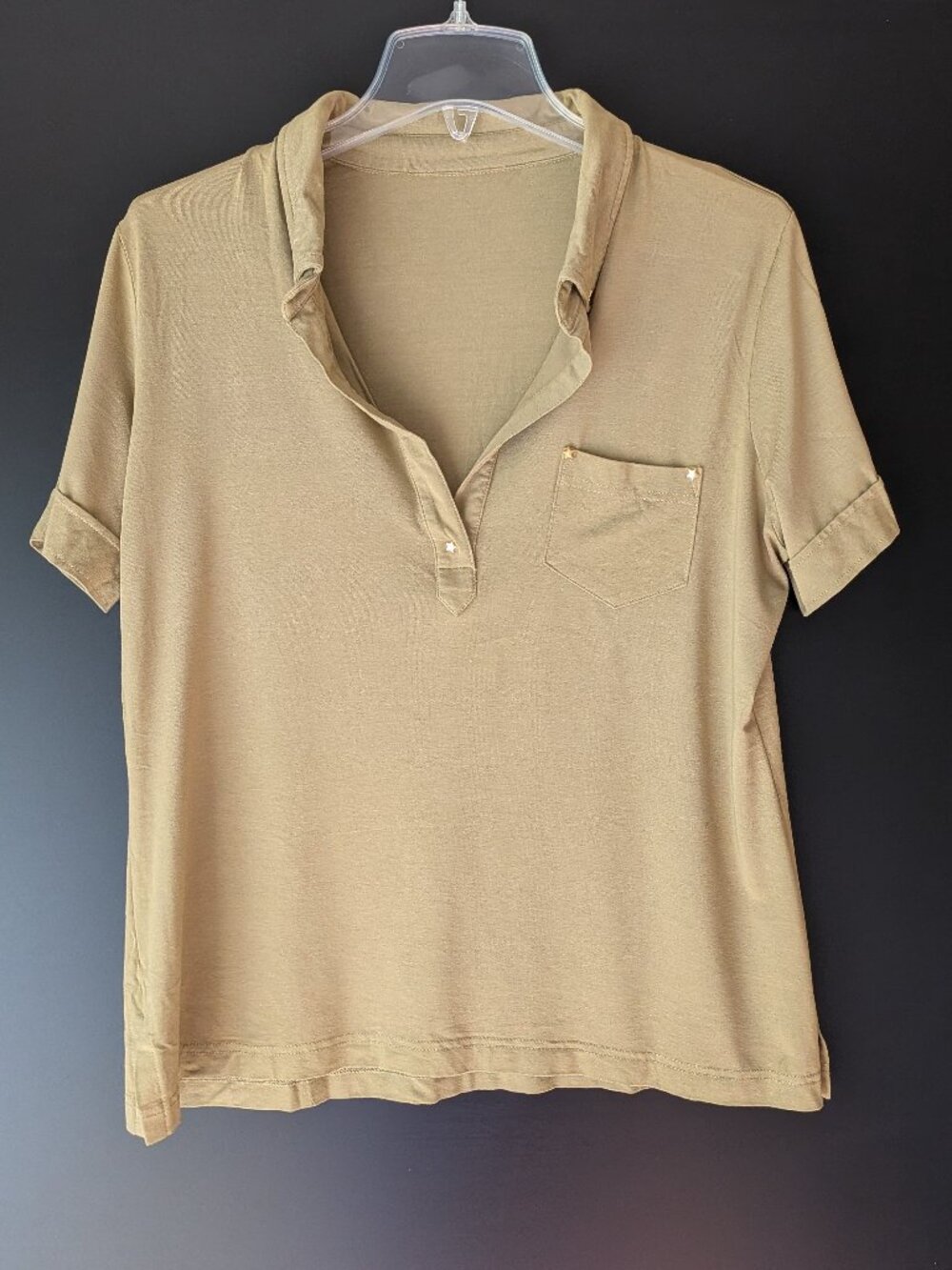 Khaki Green Short Sleeves T-Shirt